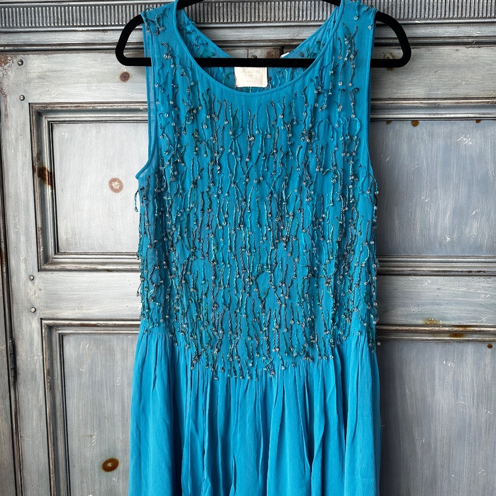Doen Heirloom Danyala Dress in Blue Gratto Size L NWT - Picture 6 of 16